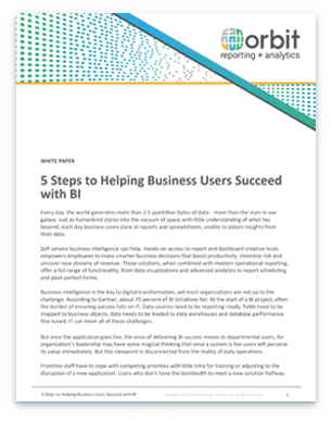 5 Steps to Helping Business Users Succeed with BI