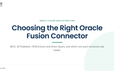 Oracle Fusion Connector Guide: Simplify Data Extraction & ETL